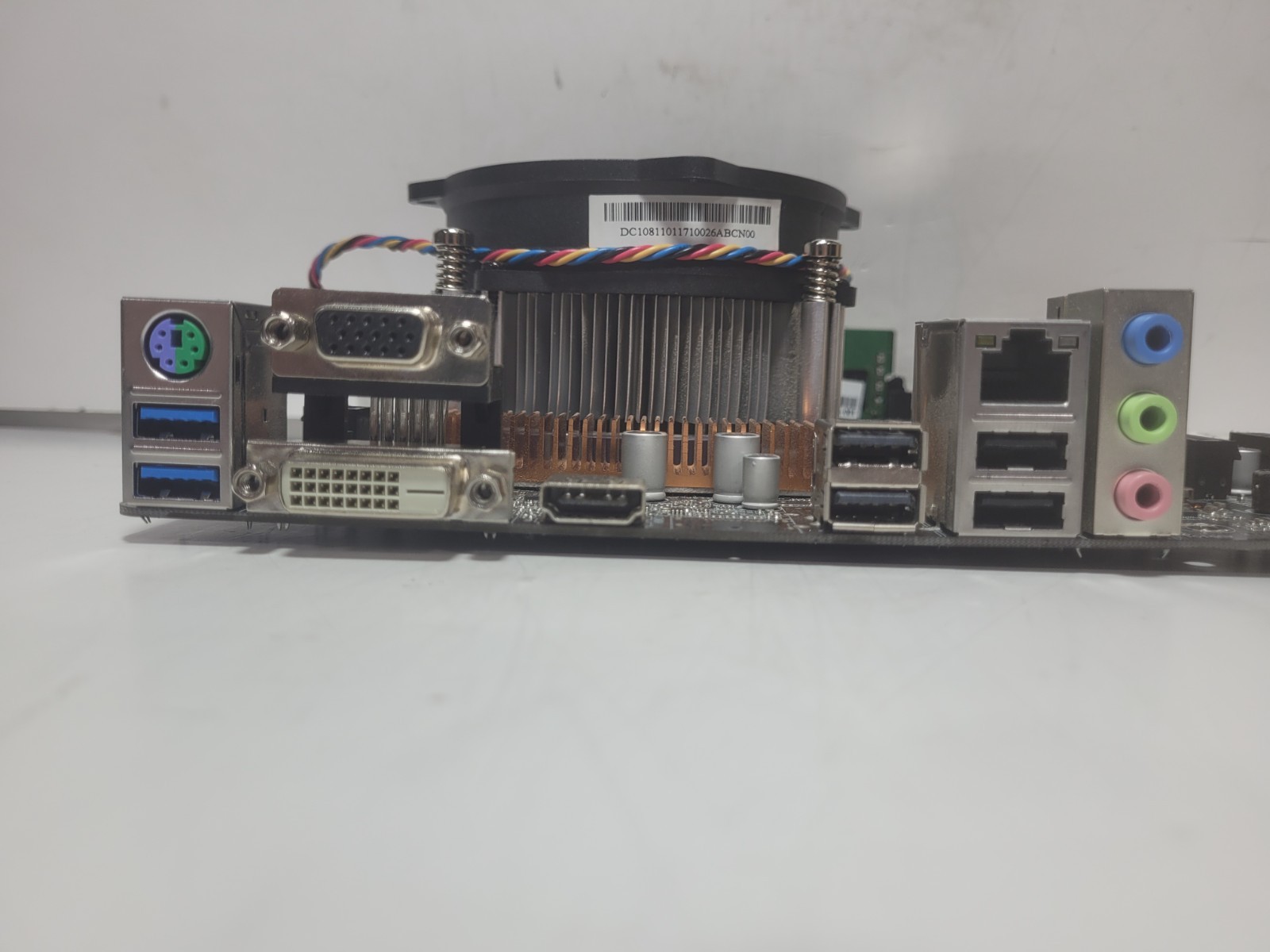 ASRock H110M-HDV Motherboard I5-6500 4GB RAM, IO Shield #1644