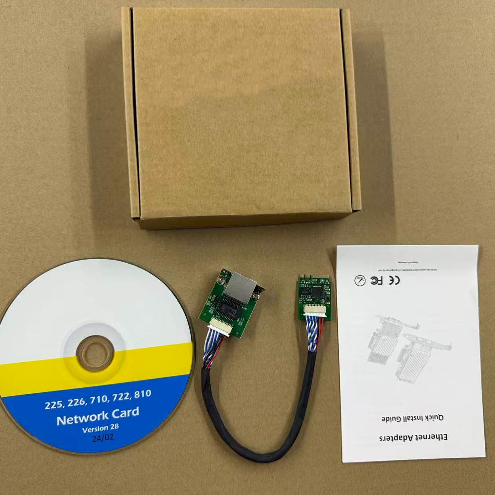 M.2 A+E Key to 2.5G Ethernet Adapter – NIC with Intel I226V, 100/1000/2500 Mb…
