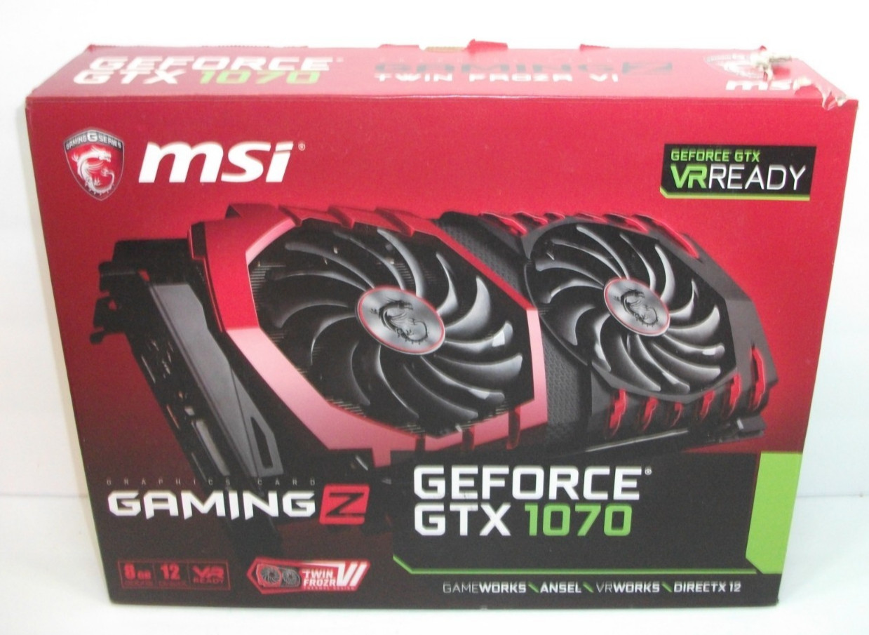 MSI NVIDIA GeForce GTX 1070 Gaming Z 8GB GDDR5 Graphics Card