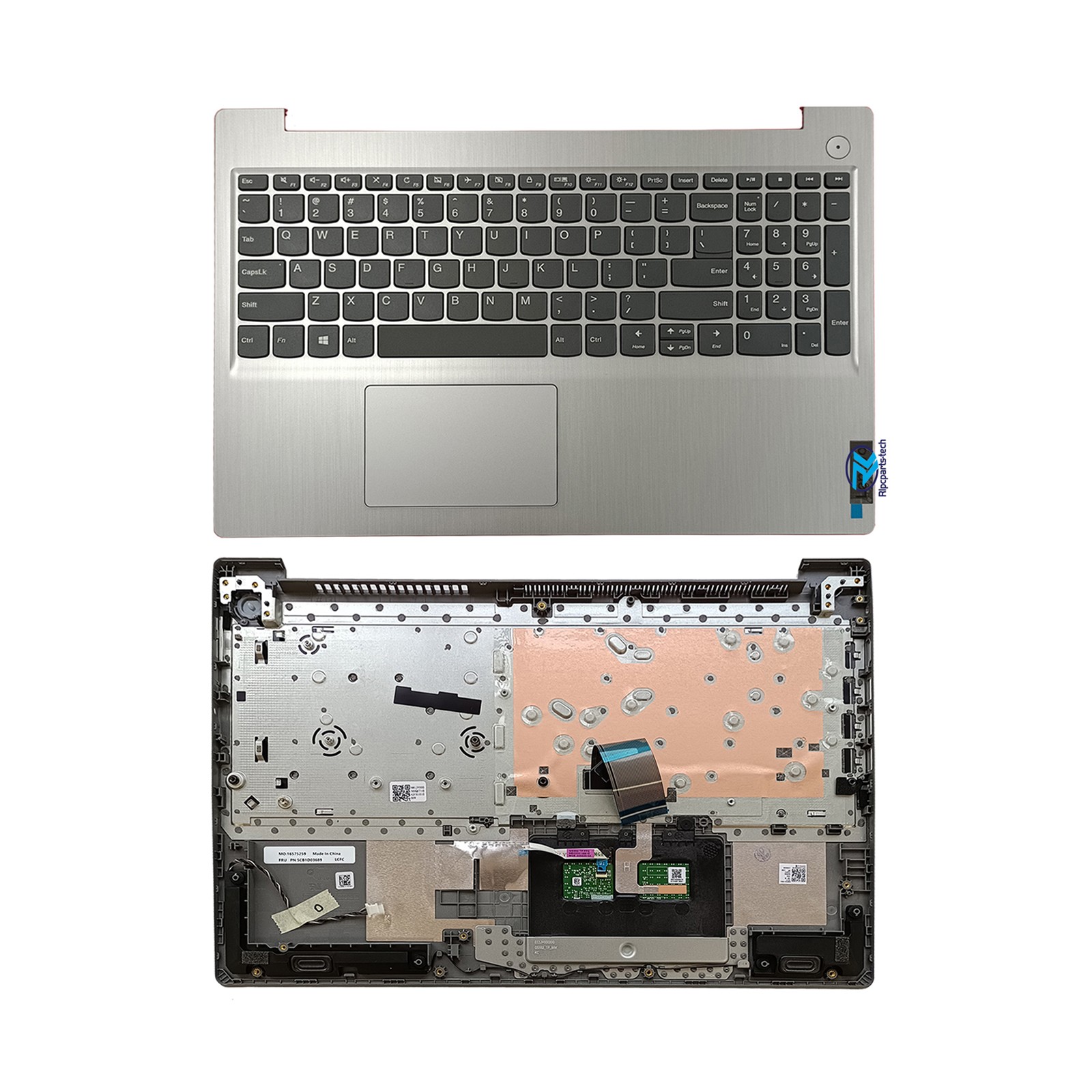 For Lenovo IdeaPad 3 15IIL05 15IML05 15ADA05 Palmrest Keyboard Touchpad Silver
