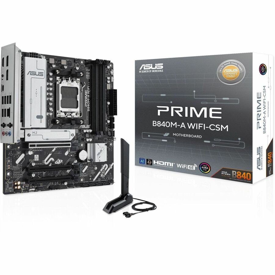 Asus PRIMEB840MAWIFICSM Motherboard AM5 Micro ATX WiFi 6E