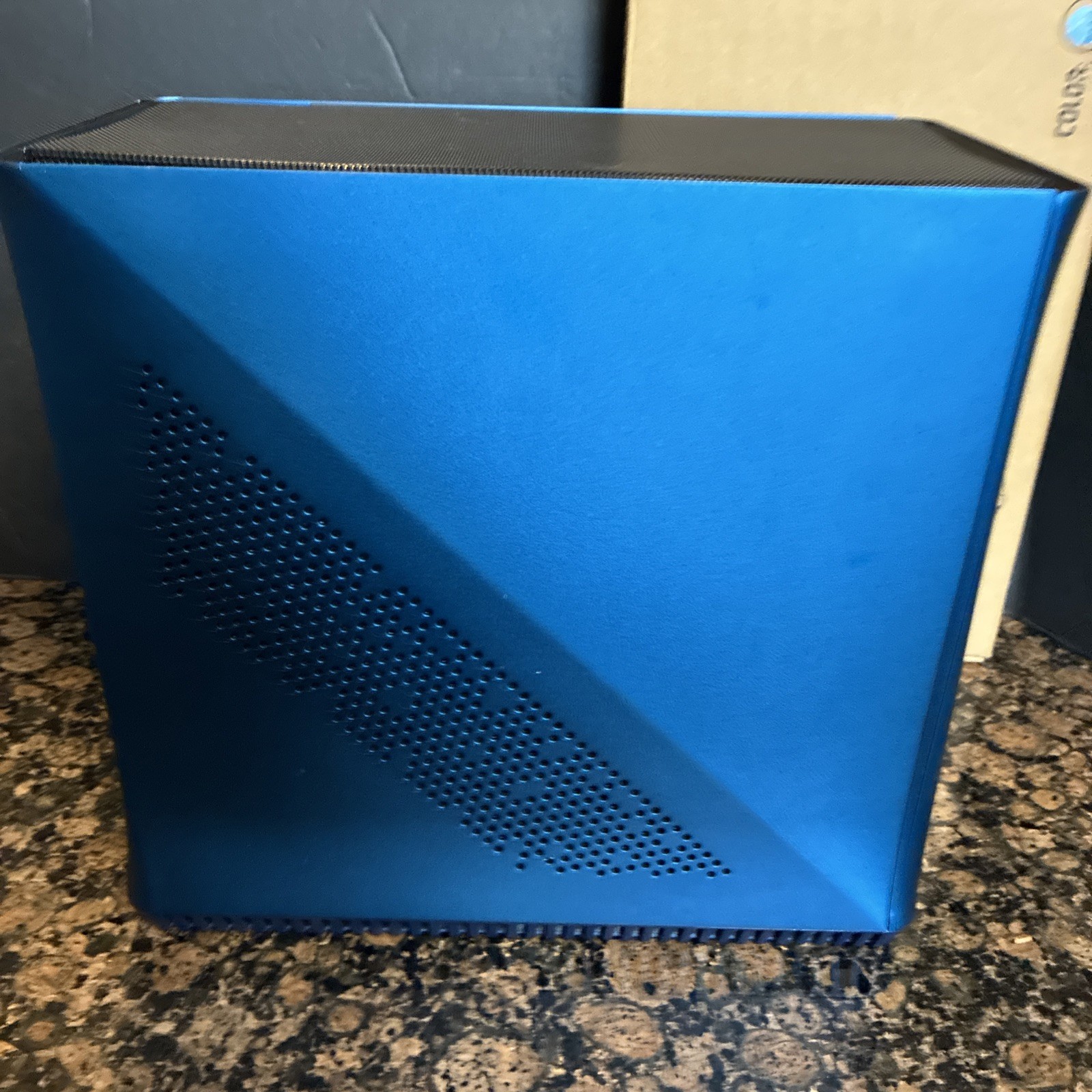 Fractal Design Era ITX V1 Aluminum Steel PC Case FD-CA-ERA-ITX-BU Midnight Blue
