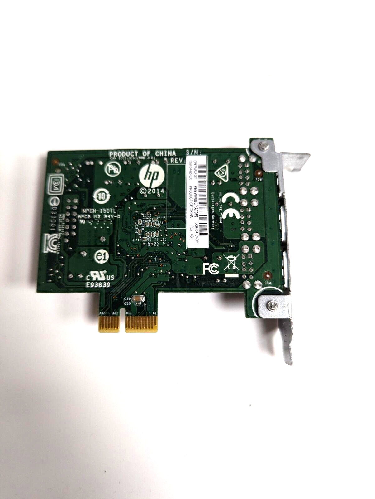 HP 3 Port Powered USB 12V PCI Express Low Profile Card