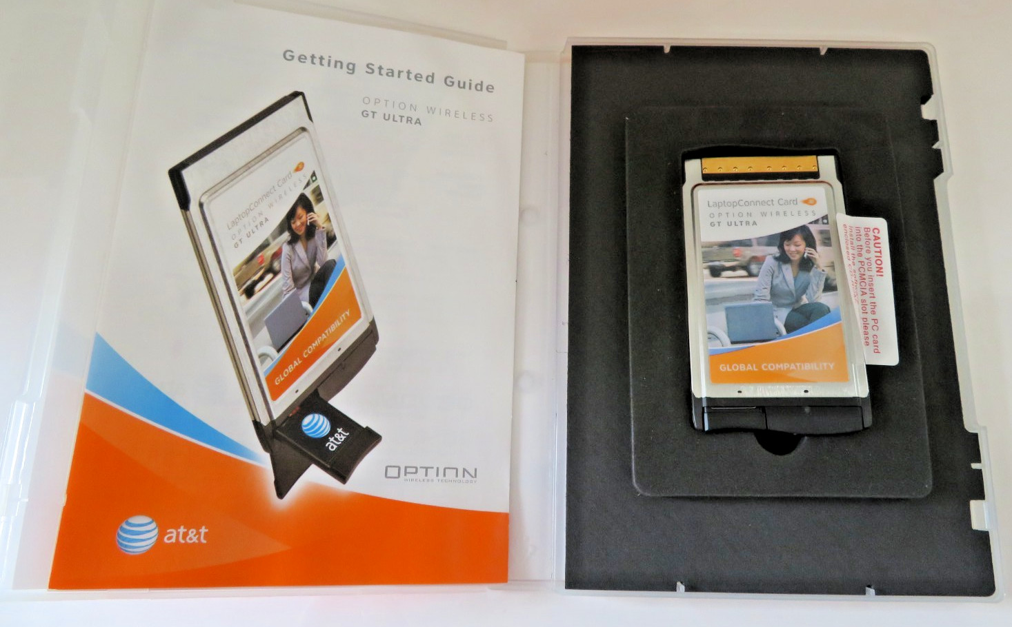 OPTION Wireless GT 7.2 ULTRA 3G Laptop Connect Card AT&T Lot of Three (3)