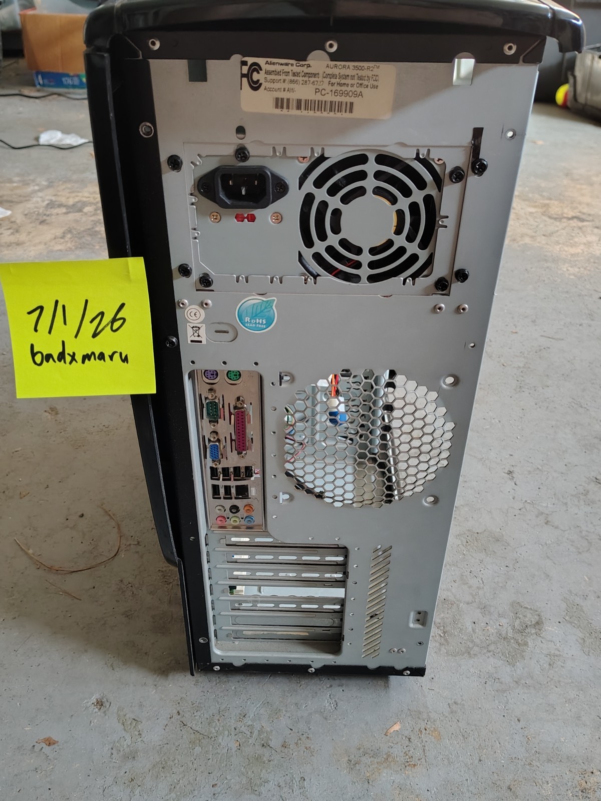 2006 Vintage Alienware Alienware Aurora Predator 1 Case [HARDWARE NOT INCLUDED]