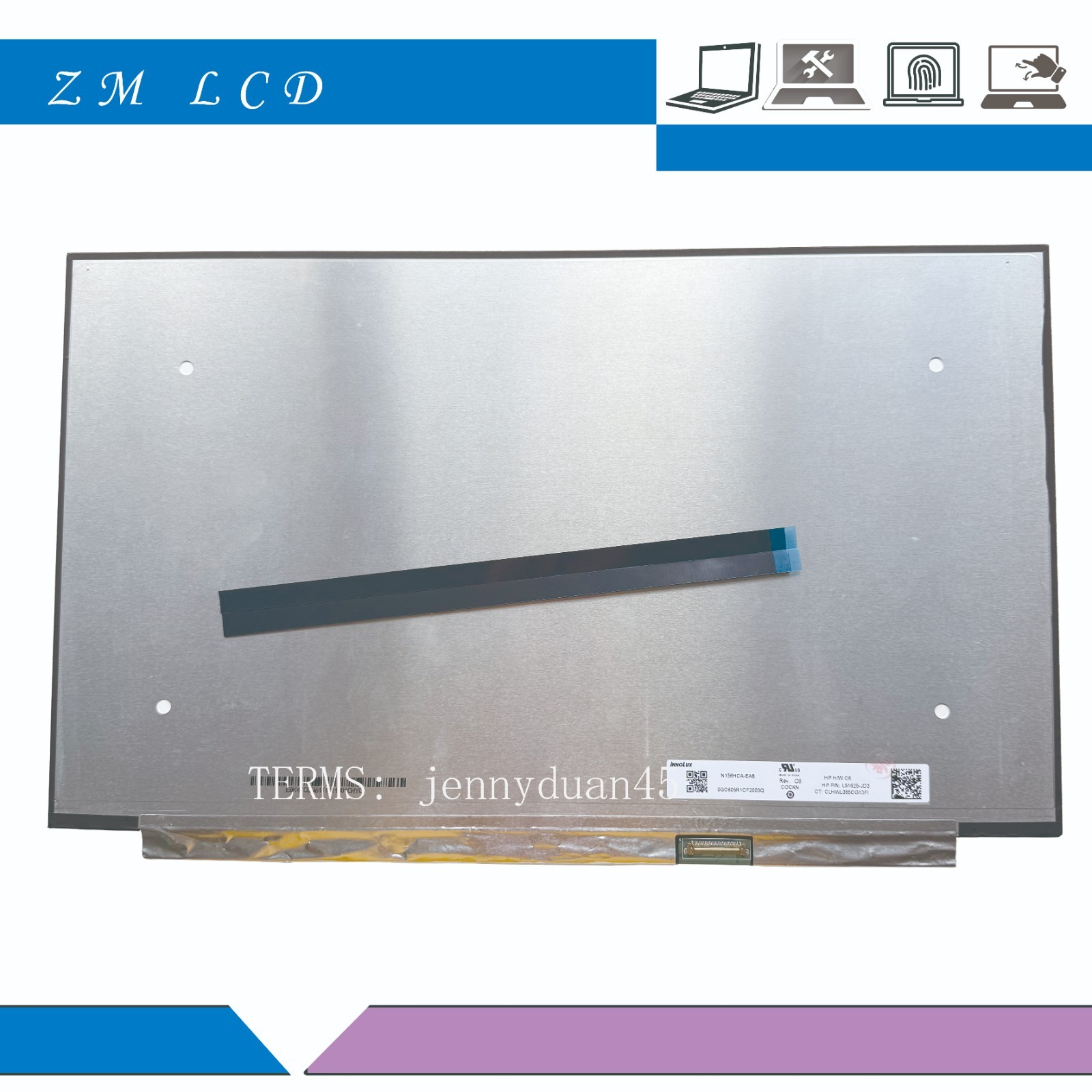 N156HCA-EAB Fit 156HCA-EBB B156HAN02.1 B156HAN02.7 FHD IPS LCD SCREEN L51998-001