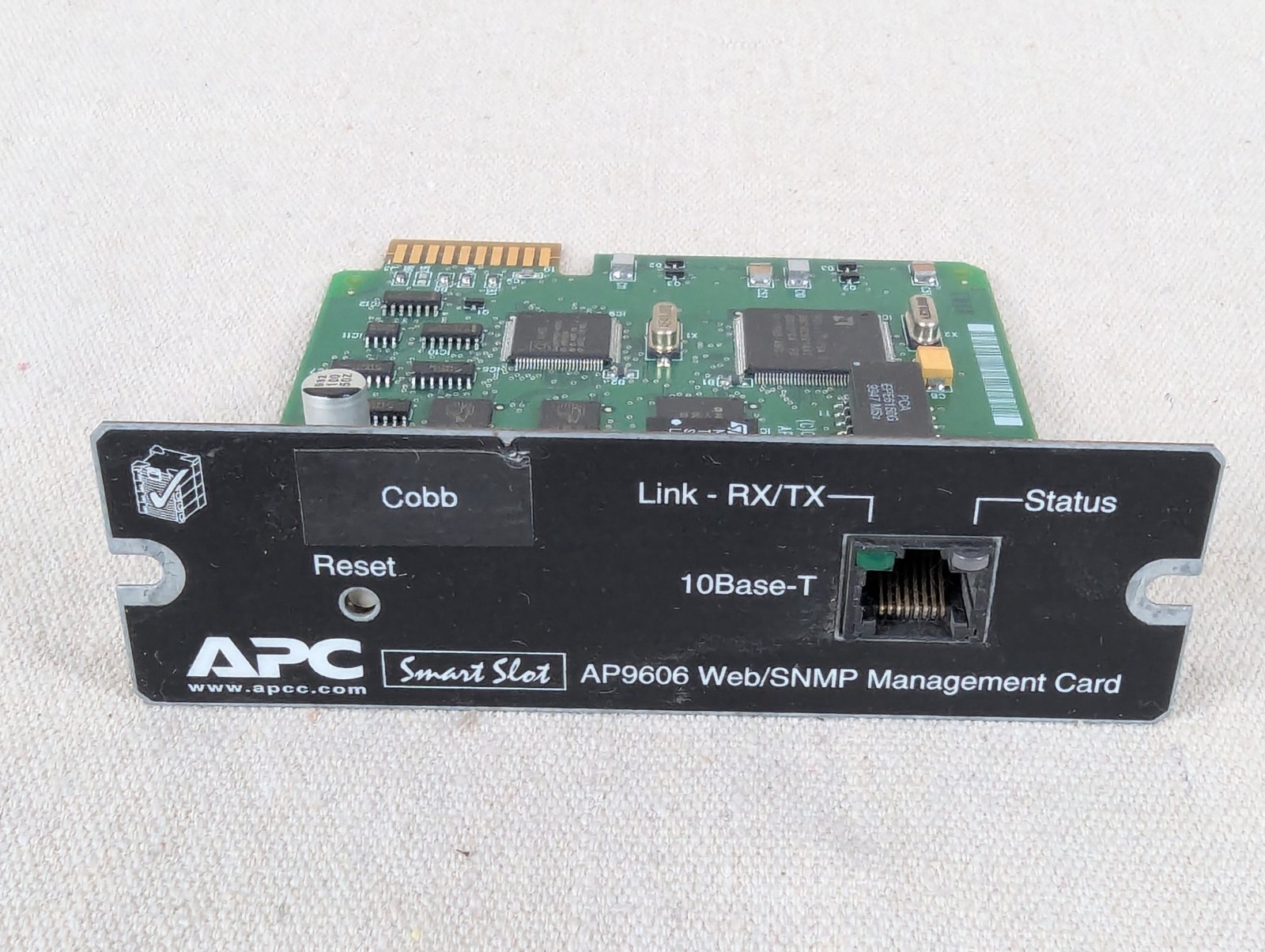 APC SmartSlot Network Management Card AP9606 10Base-T Ethernet Vintage 1998