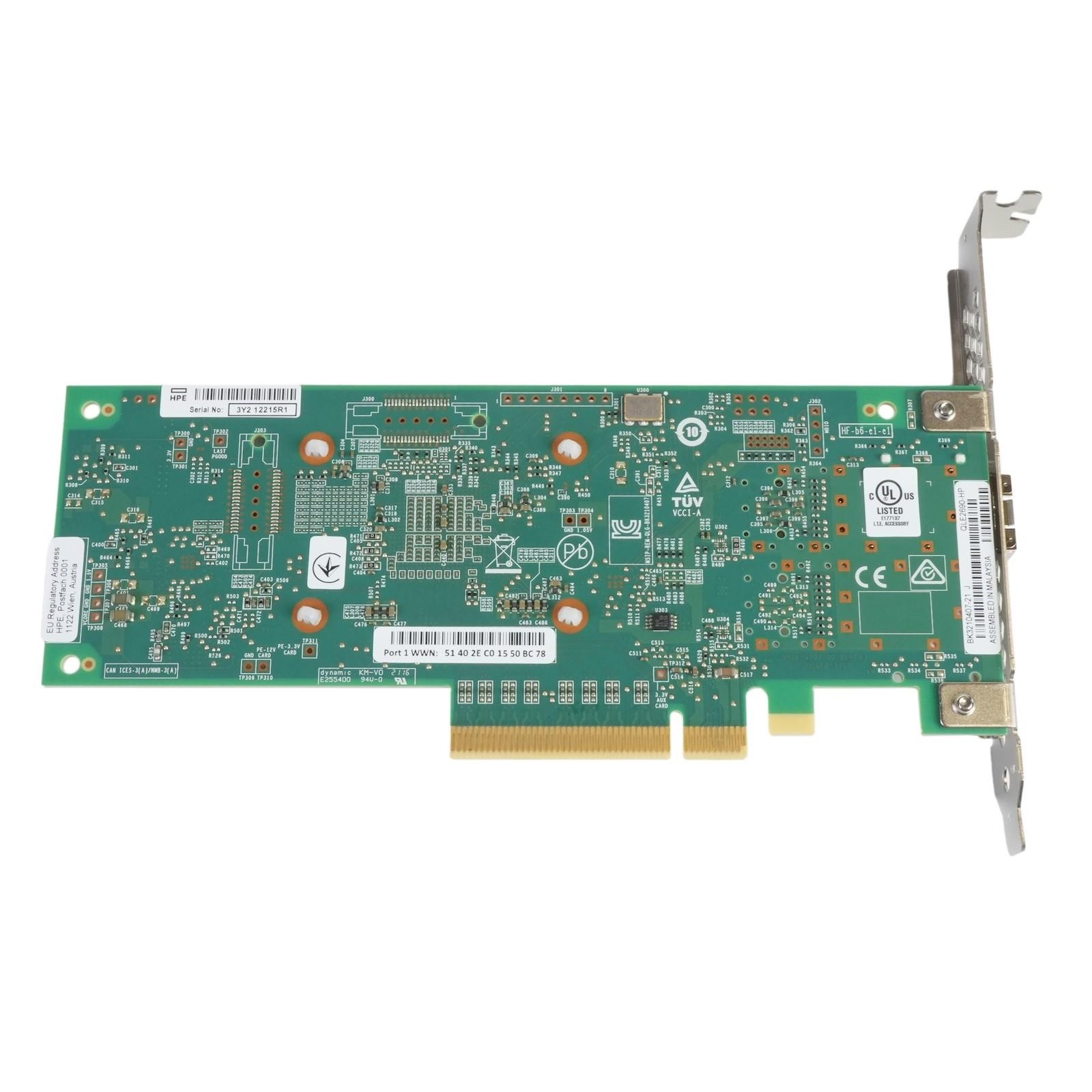 HPE 853010-001 StoreFabric SN1100Q 16Gb 1-port PCIe 2.0 x8 Fibre Channel HBA