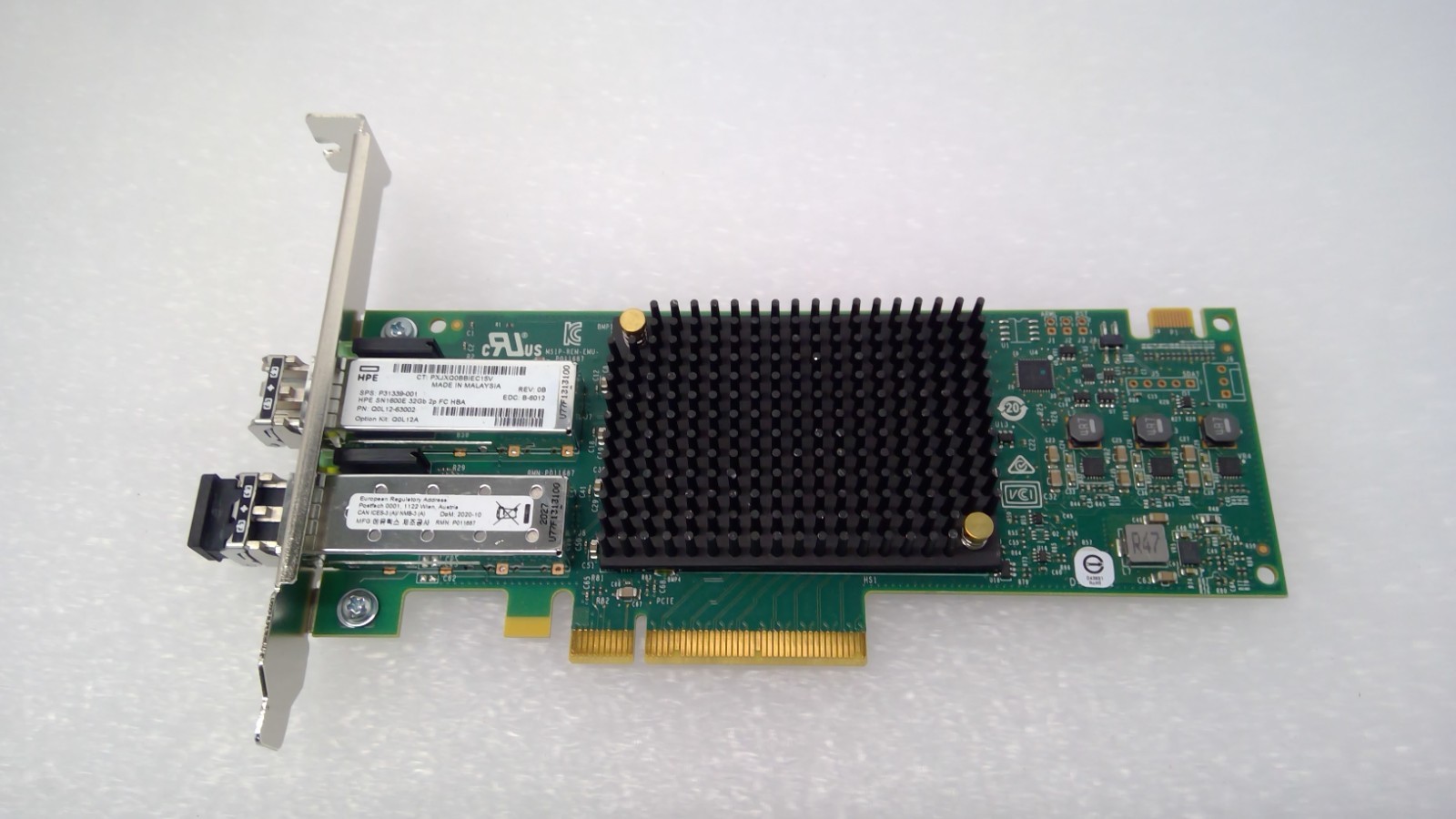 HPE SN1600E Dual Port Channel Host Bus Adapter 32GB QOL12-63002 P31339-001 2SFP
