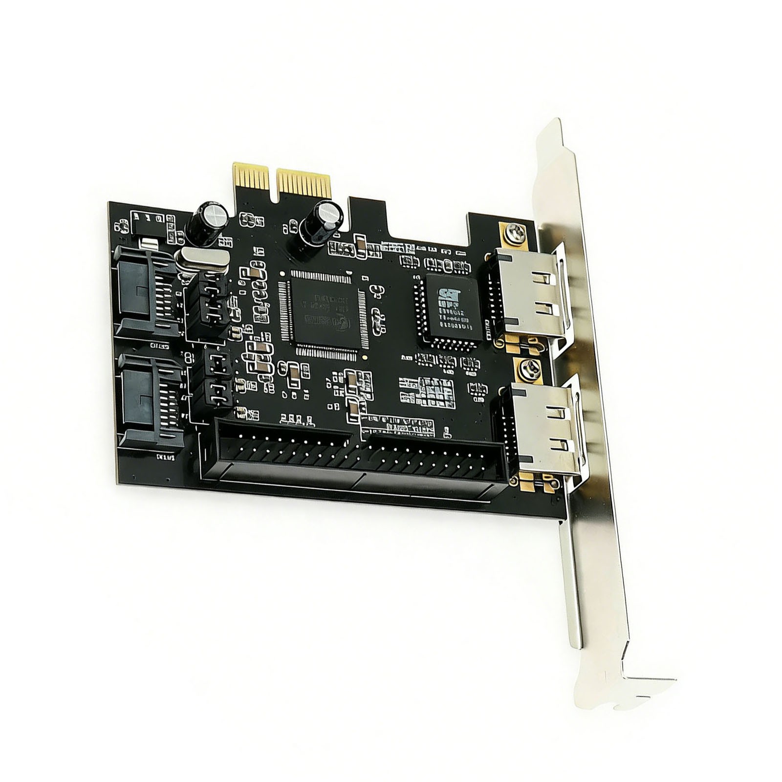 PCIE to 2x SATA2.0 + IDE 40pin + 2x ESATA hard disk controller adapter raid card