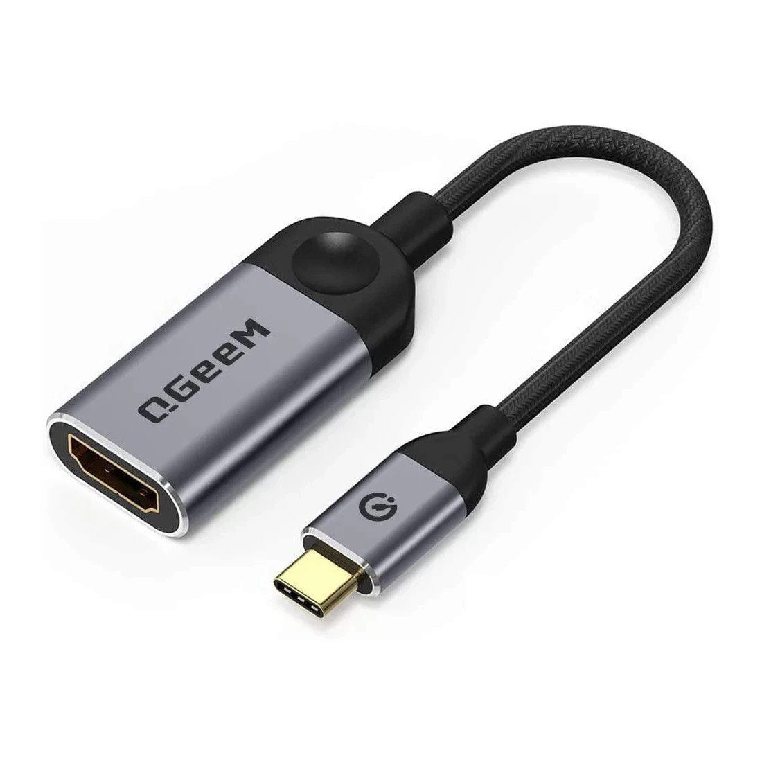 QGeeM USB C to HDMI Adapter 4K@30Hz Cable, Record games and videos iPhone Androi