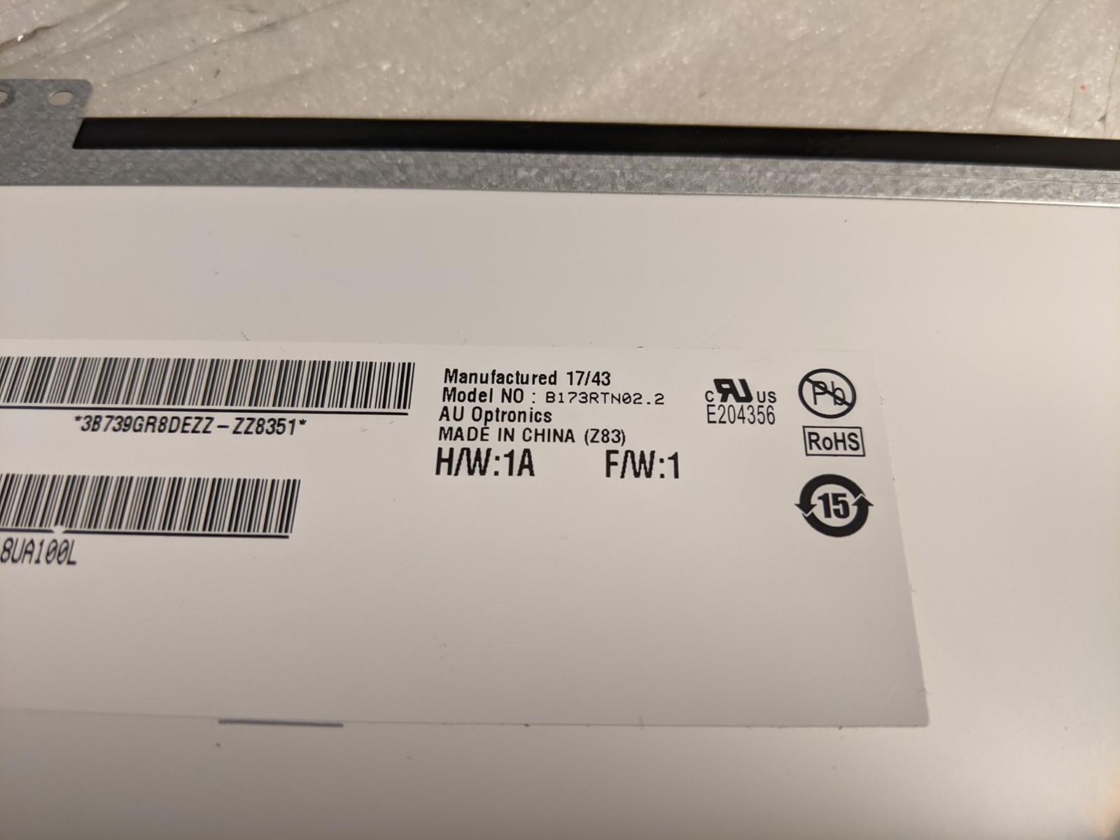 HP 17-BY0XXX 17.3″ LCD Glossy Touch Screen B173RTN02.2 – Tested