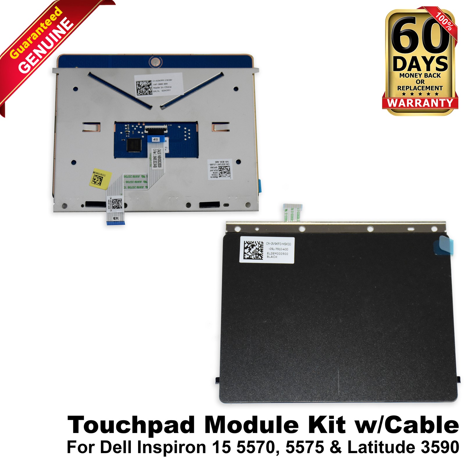 Dell Inspiron 3585 3595 3780 Laptop Touchpad Module Black 2H7PY GFJH7