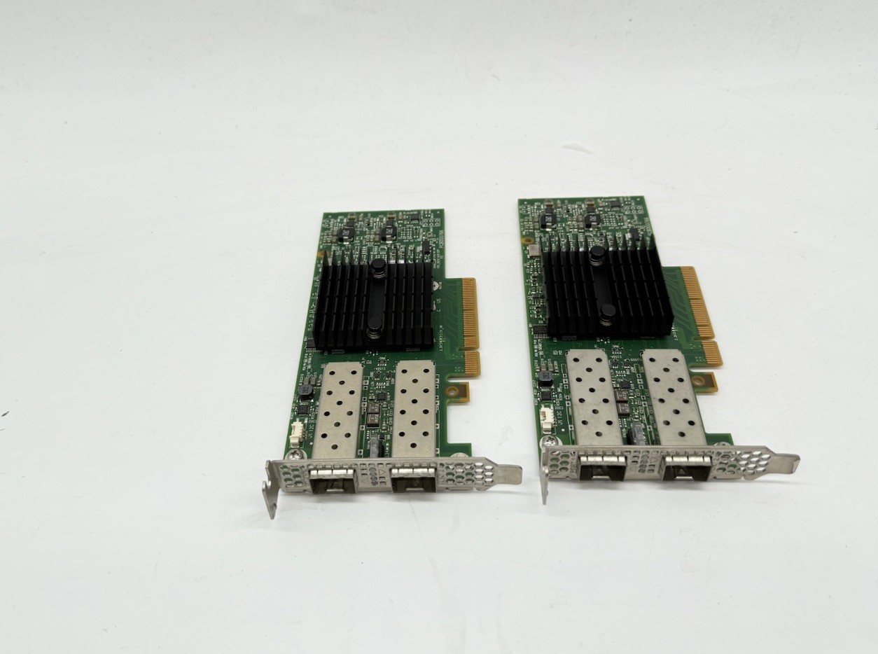 LOT OF 2 Dell Mellanox CX322A Connectx-3 10Gb/s 2-Ports NIC Low Profile Y3KKR