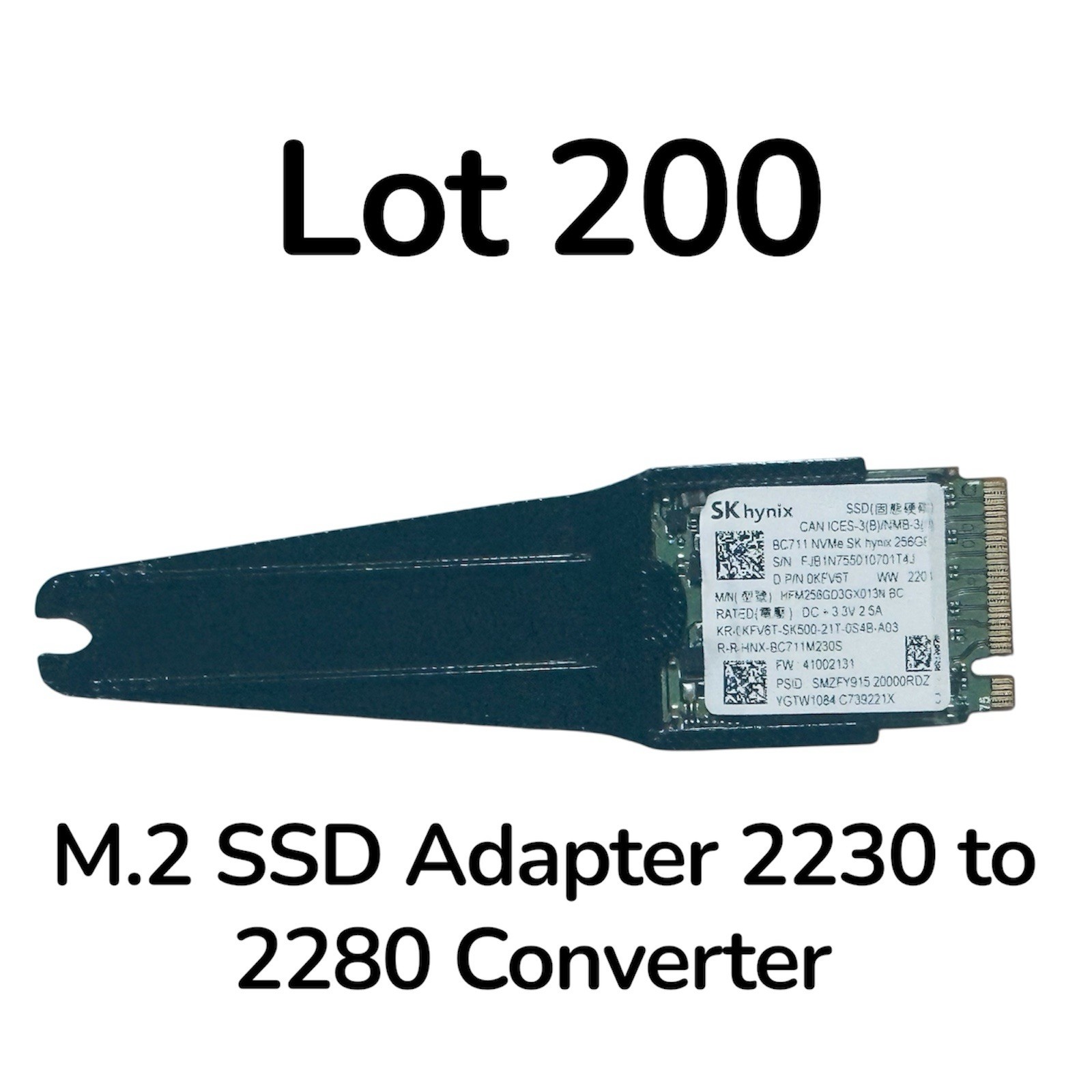 2230 to 2280 NVMe M.2 Adapter SSD Converter Extender LOT 200