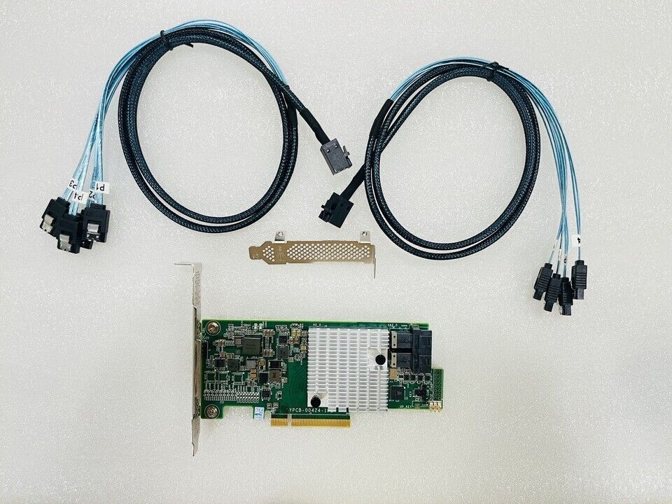 INSPUR 9300-8I 12Gbps HBA IT Mode ZFS FreeNAS unRAID+2*SFF-8643 SATA Cable