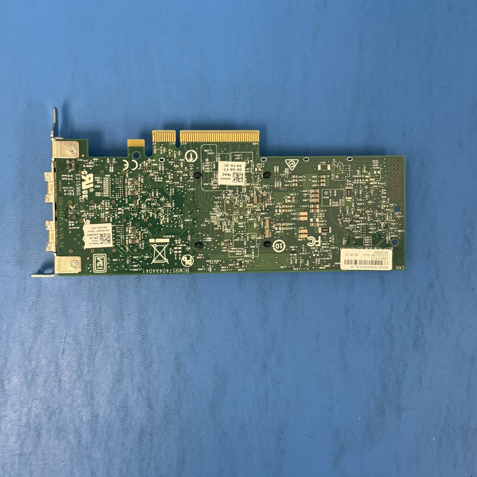 DELL Broadcom 57404 10Gbps/25Gbps SFP28 Dual Port PCIe NIC 4GMN7 04GMN7
