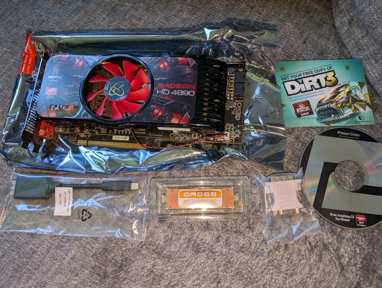 XFX Radeon HD 4890 Retro OVP 1GB GDDR5 W/ Accessories! Untested! US Seller!