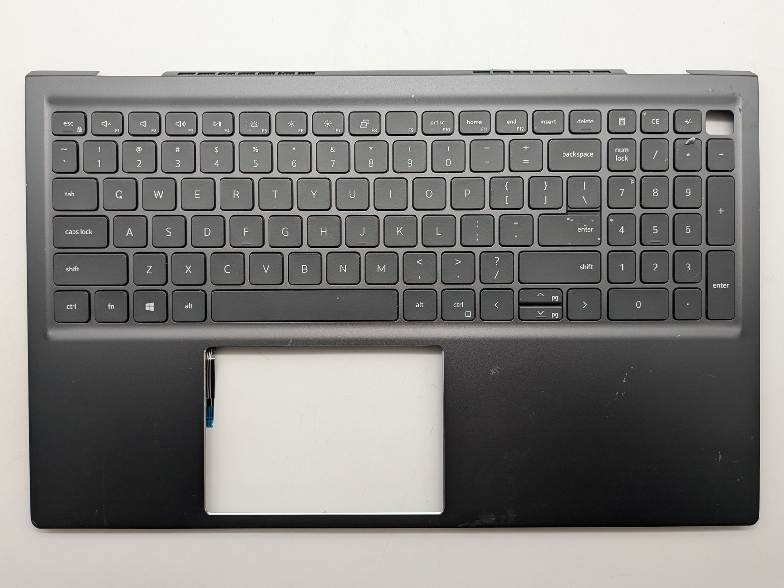 Genuine Dell Vostro 15 5510 5515 V5510 Gray Palmrest w/Backlit Keyboard JVYYX