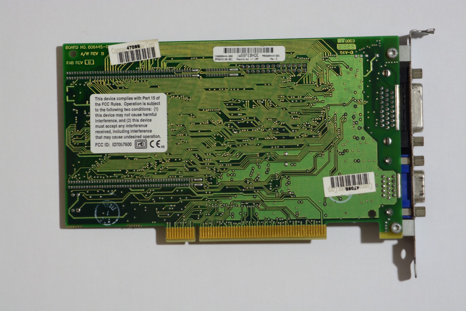 Matrox Millennium | 2MB WRAM | 1x VGA, 1x DA-15
