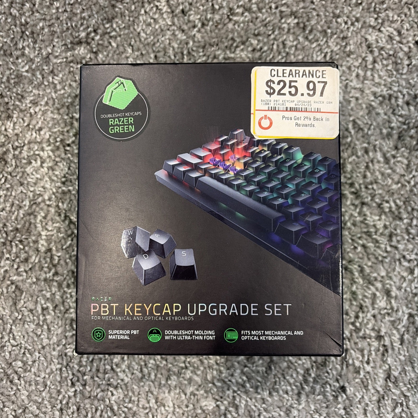 Razer PBT Doubleshot Keycap Upgrade Set Mechanical Keyboard – Razer Green