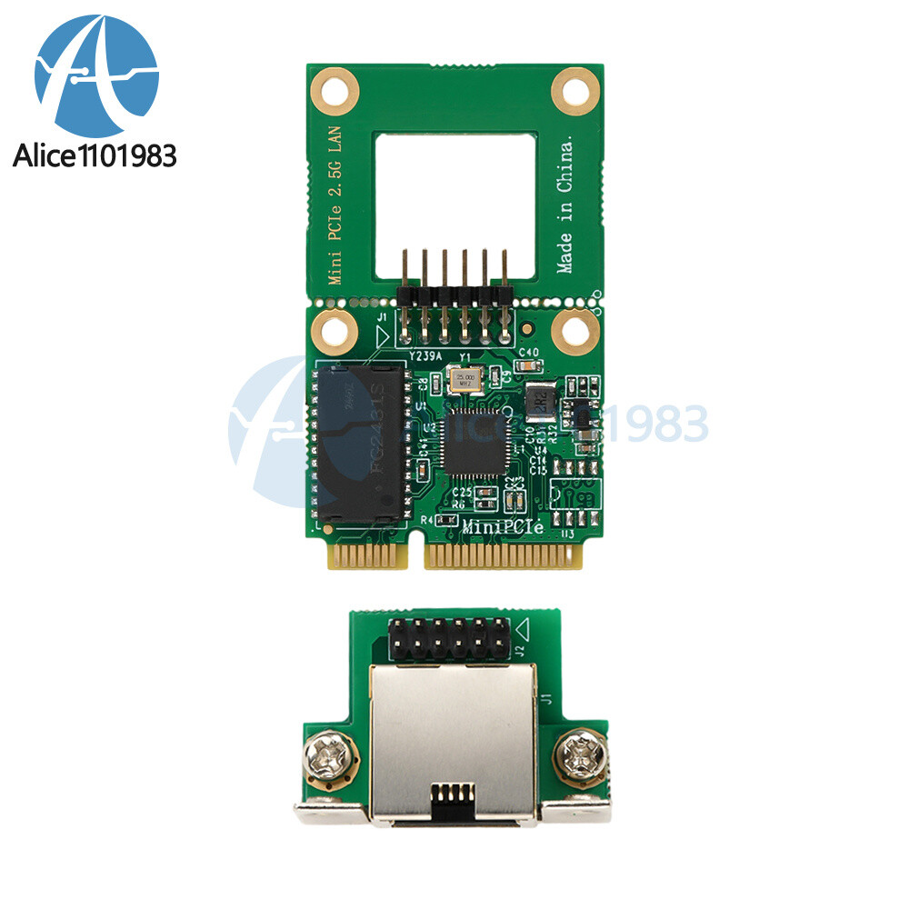 M.2 Key A+E/PCI-E 2.5G Gigabit Ethernet Network Lan Card 1000Mbps RTL8125BG Chip