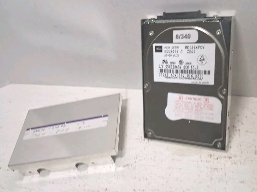 Toshiba MK1824FCV 351MB 2.5″ 44-Pin IDE Laptop Hard Drive + Caddy AS-IS