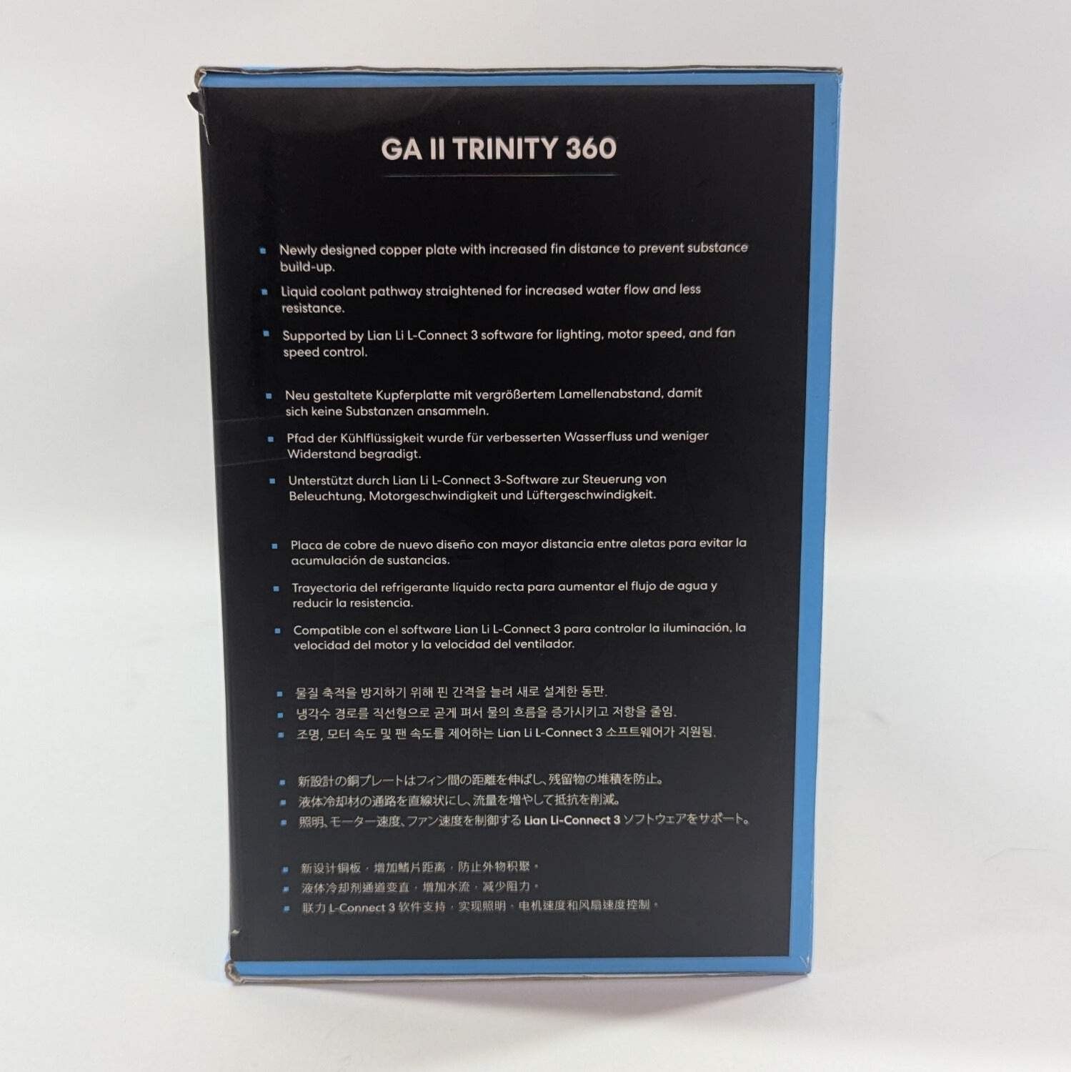 New Lian LI GA II Trinity Performance 360 CPU Liquid Cooler (AIO) GA2T36W
