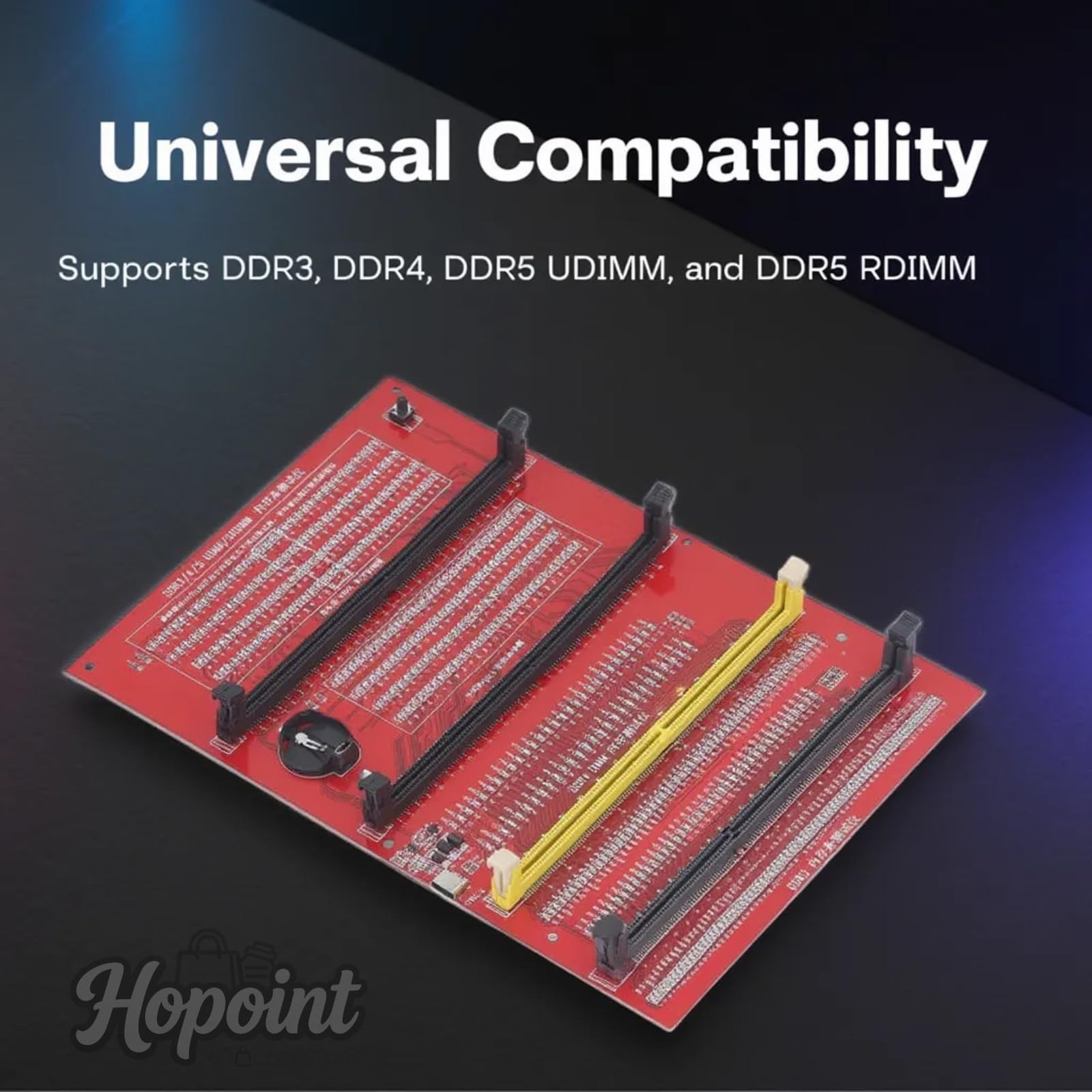 4-in-1 DDR3/DDR4/DDR5UDMM/DDR5RDIMM Memory Diagnostic Tester Card Universal R…