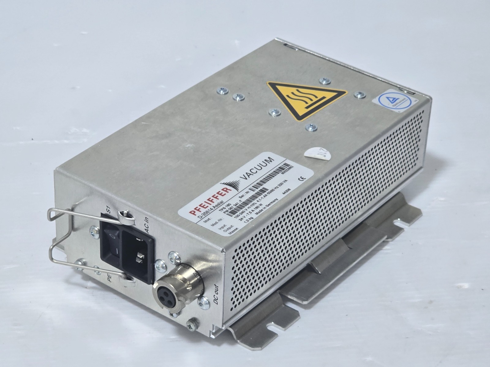 Pfeiffer Vacuum TPS 180 Power Supply PM061341-T 24V 7.5A Made Germany