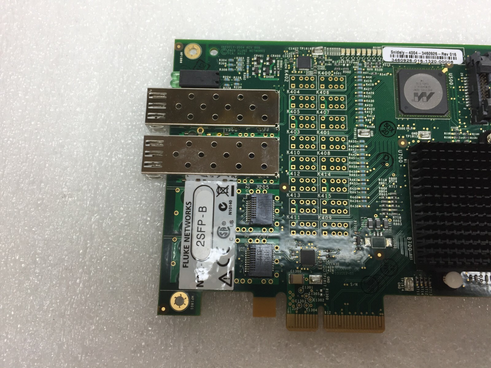 NAC-2SFP-B Fluke Networks Dual Port Fibre Channel Adapter Card Great Condition