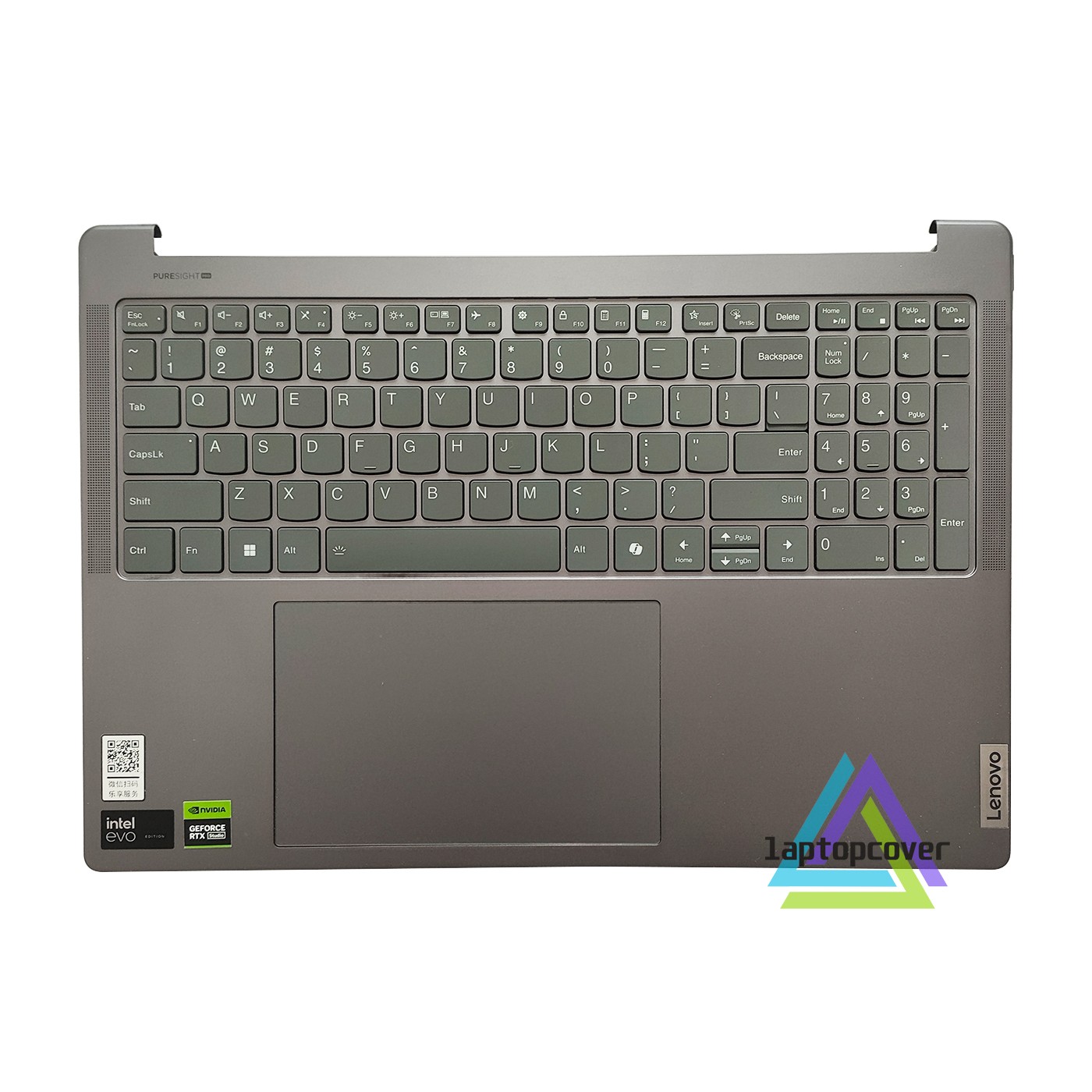 AM388000B00 For Lenovo Yoga Pro 9 16IMH9 Palmrest Keyboard Touchpad Luna Grey
