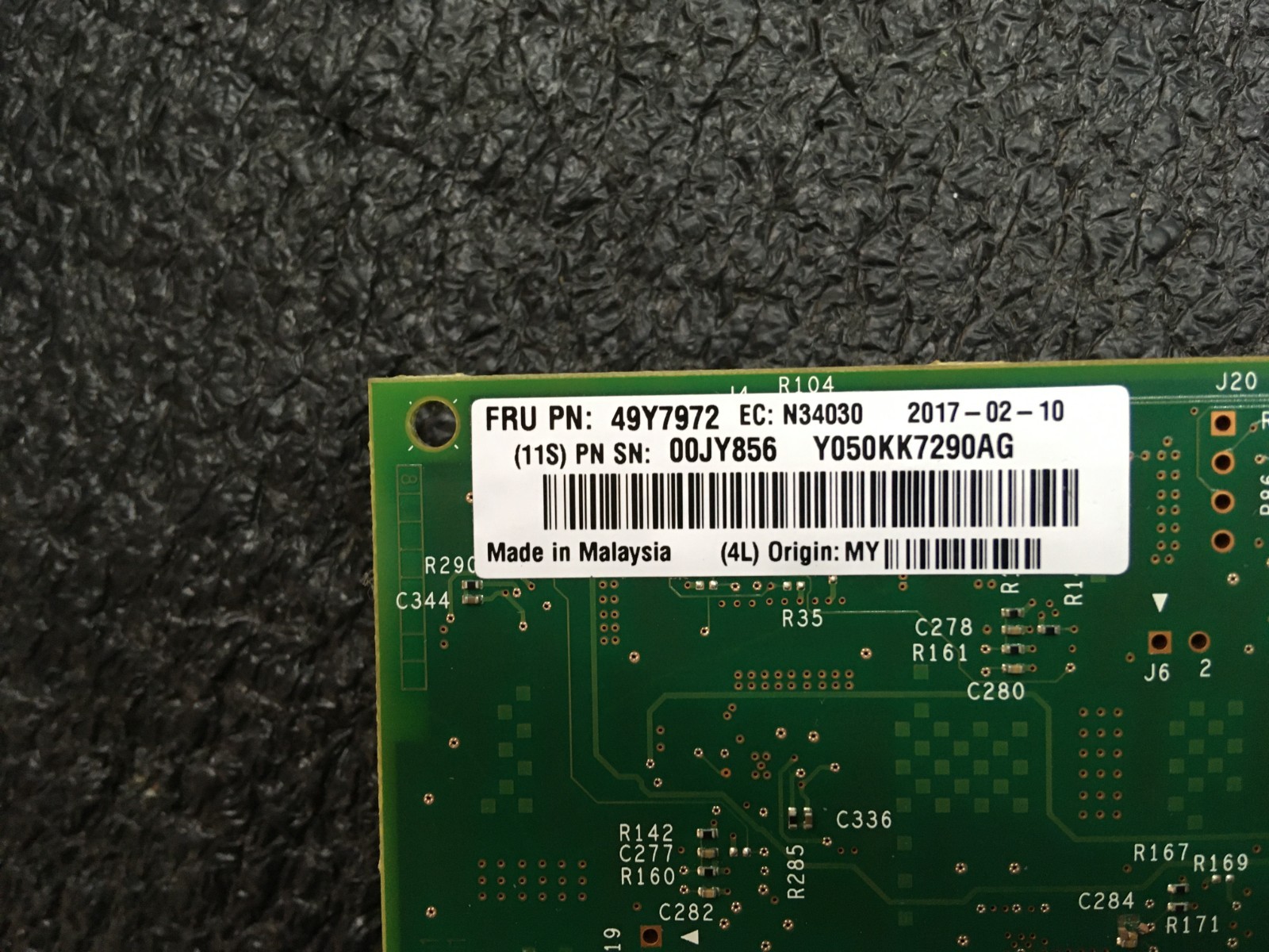Lot of 5 IBM 49Y7972 Dual Port 10Gb Network Adapter