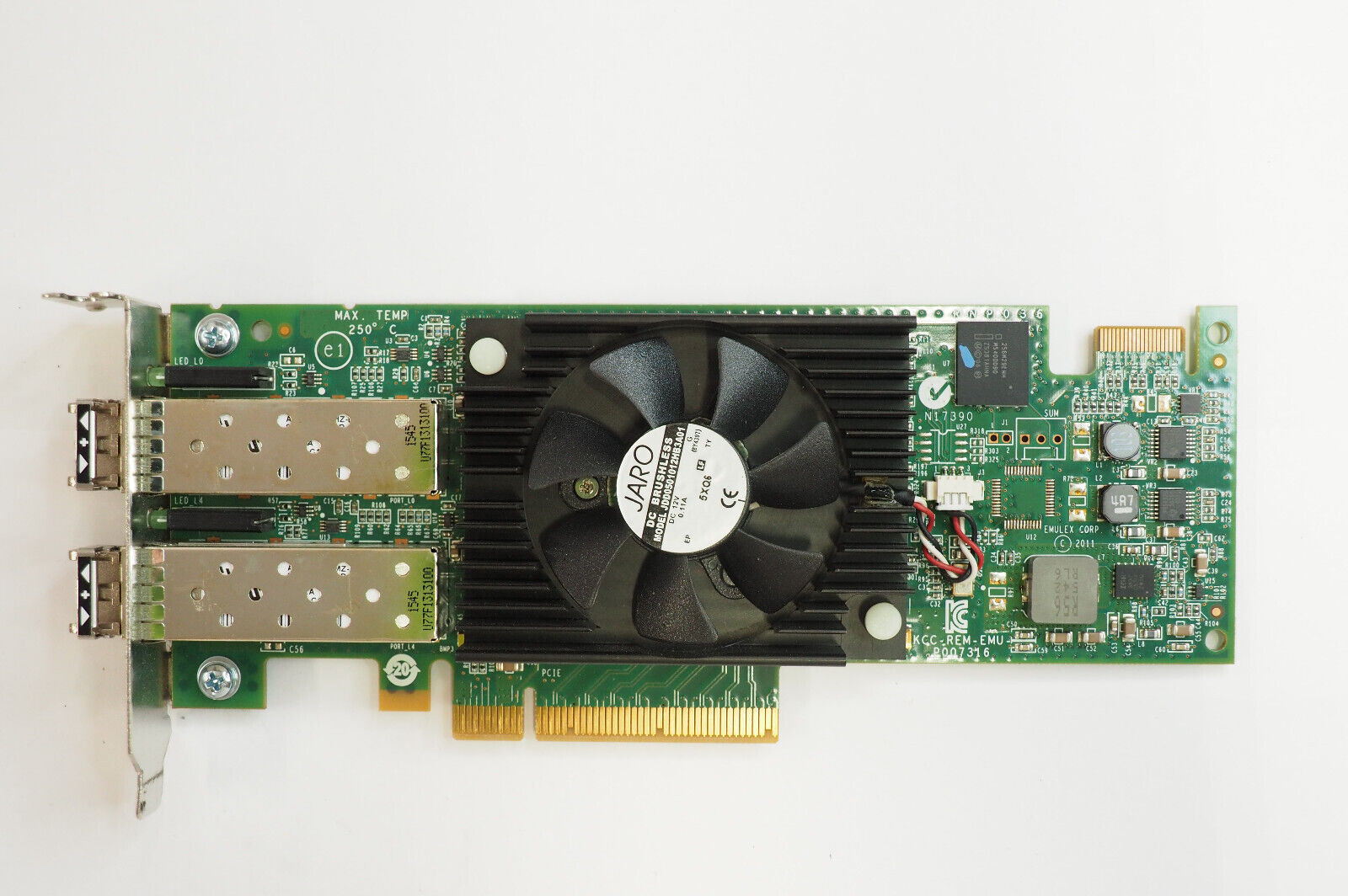 Dell 6VK2R Emulex LPE16002 16GB Dual Port Host Bus Adapter Server Card w/ 2 SFP