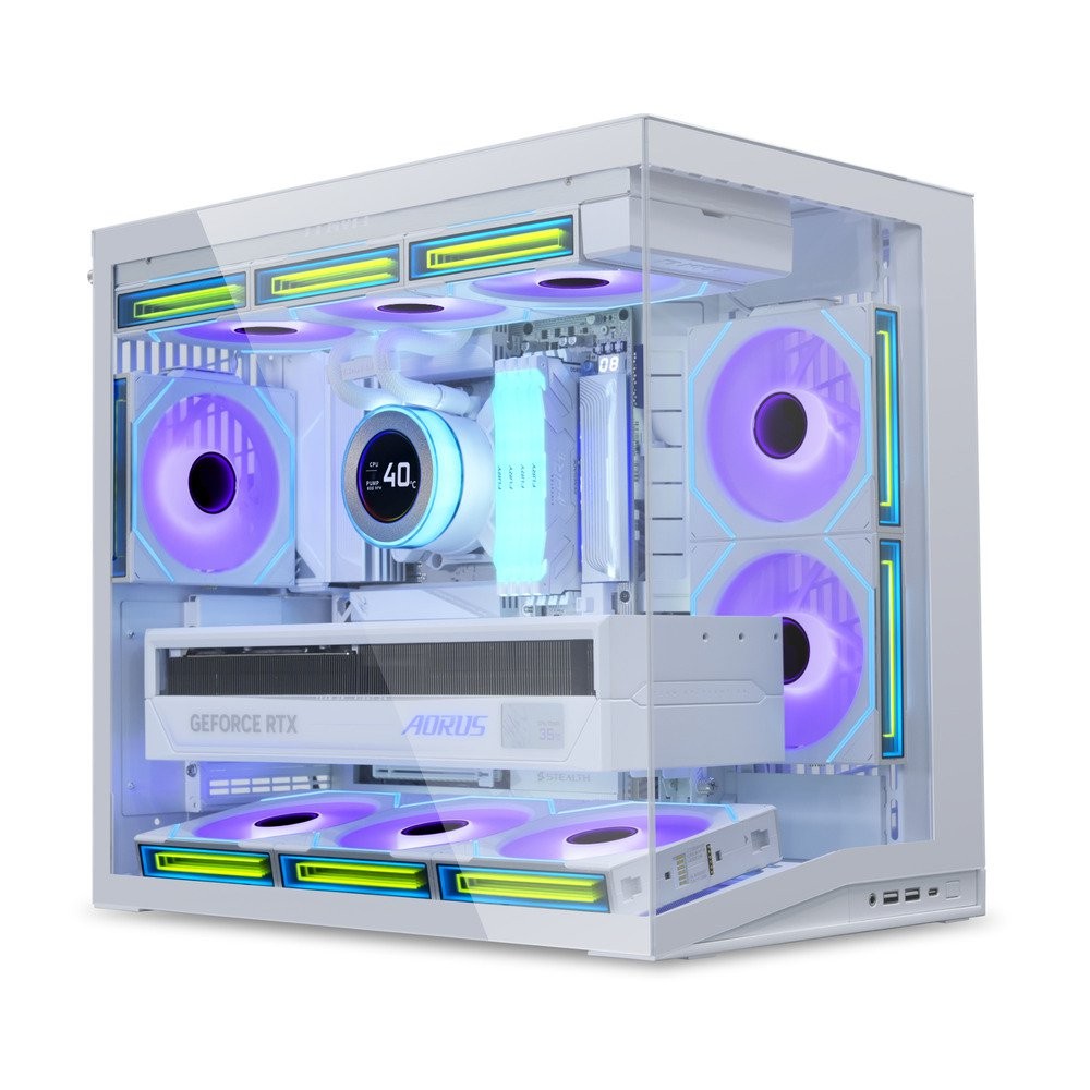 LIAN LI O11D MINI V2 O11DMIV2W Compact ATX Mid-Tower Airflow Computer Case White