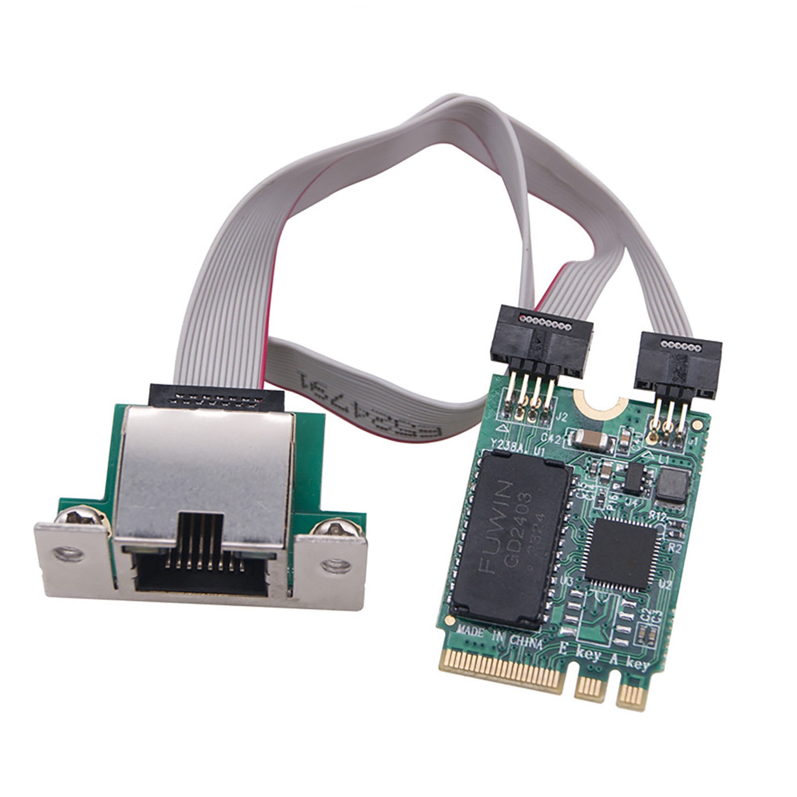 New M.2 Key A+E 2.5G Gigabit Ethernet Network Lan Card RTL8125B RJ45 Chipset