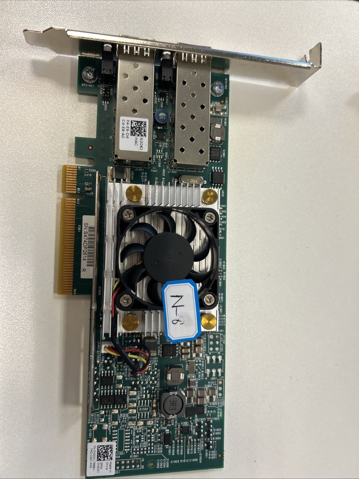 Dell Broadcom 57810s Dual Port 10 GB PCIe Converged Network Adapter – N20KJ