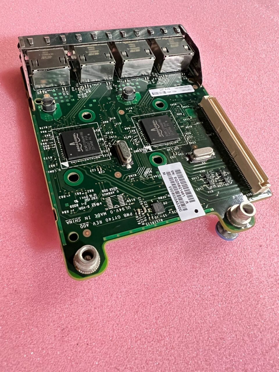 Broadcom 5720 Quad Port 1Gb Ethernet Network Daughter Card – Dell FM487