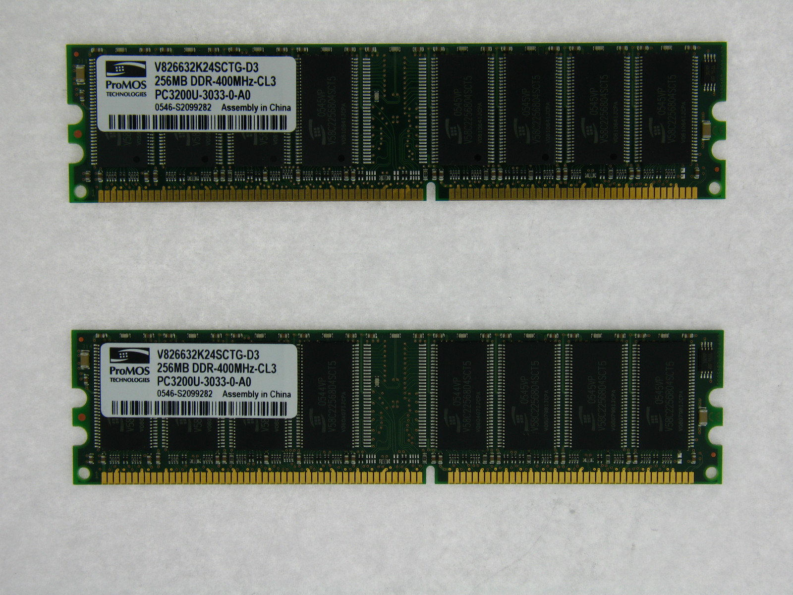 512MB (2X256MB) MEMORY 32X64 PC3200 400MHZ 2.5V NON ECC DDR 184 PIN DIMM