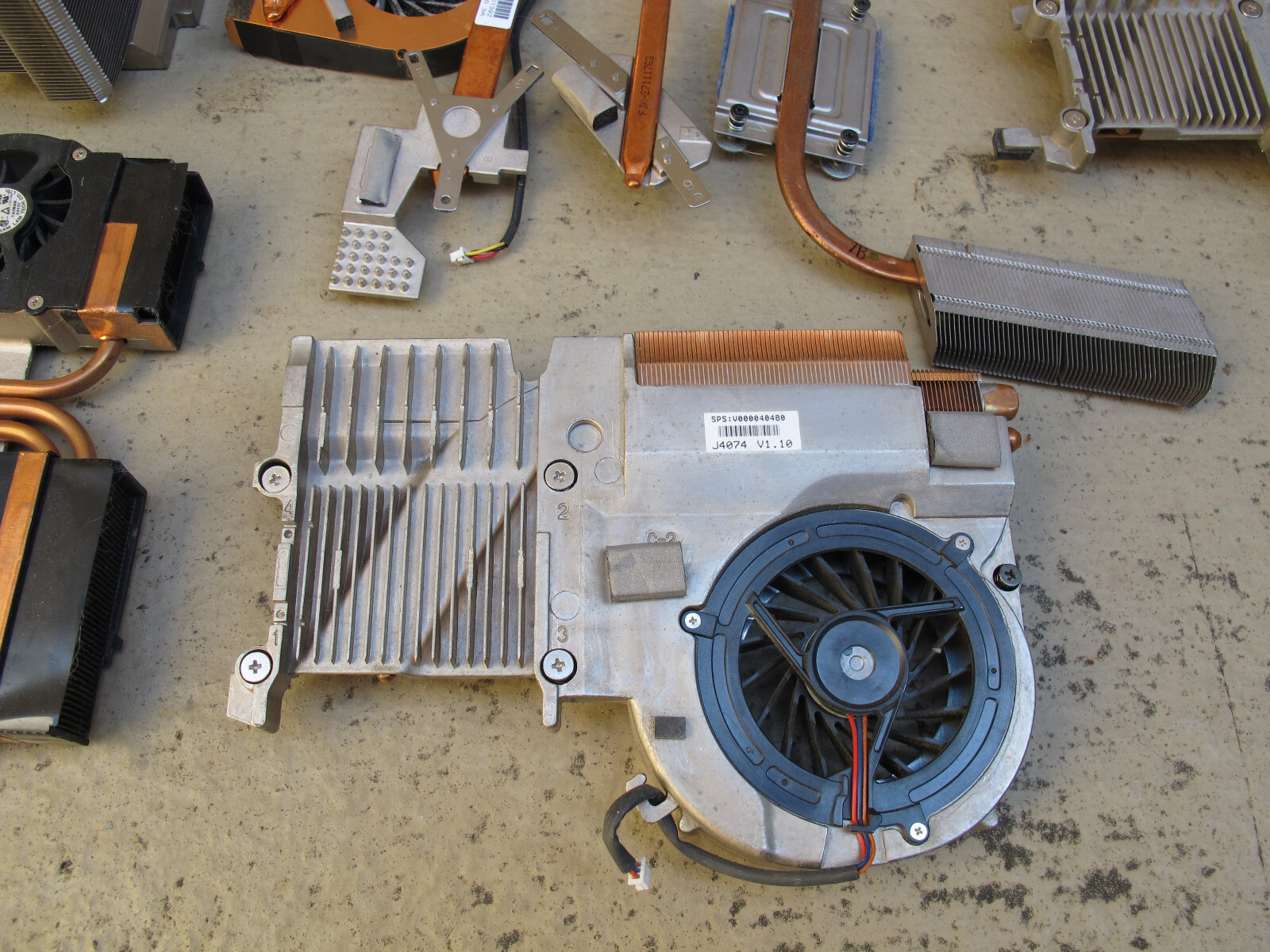 Heat Sink laptops HP Dell Toshiba Various Copper and Aluminum Salvage Scrap