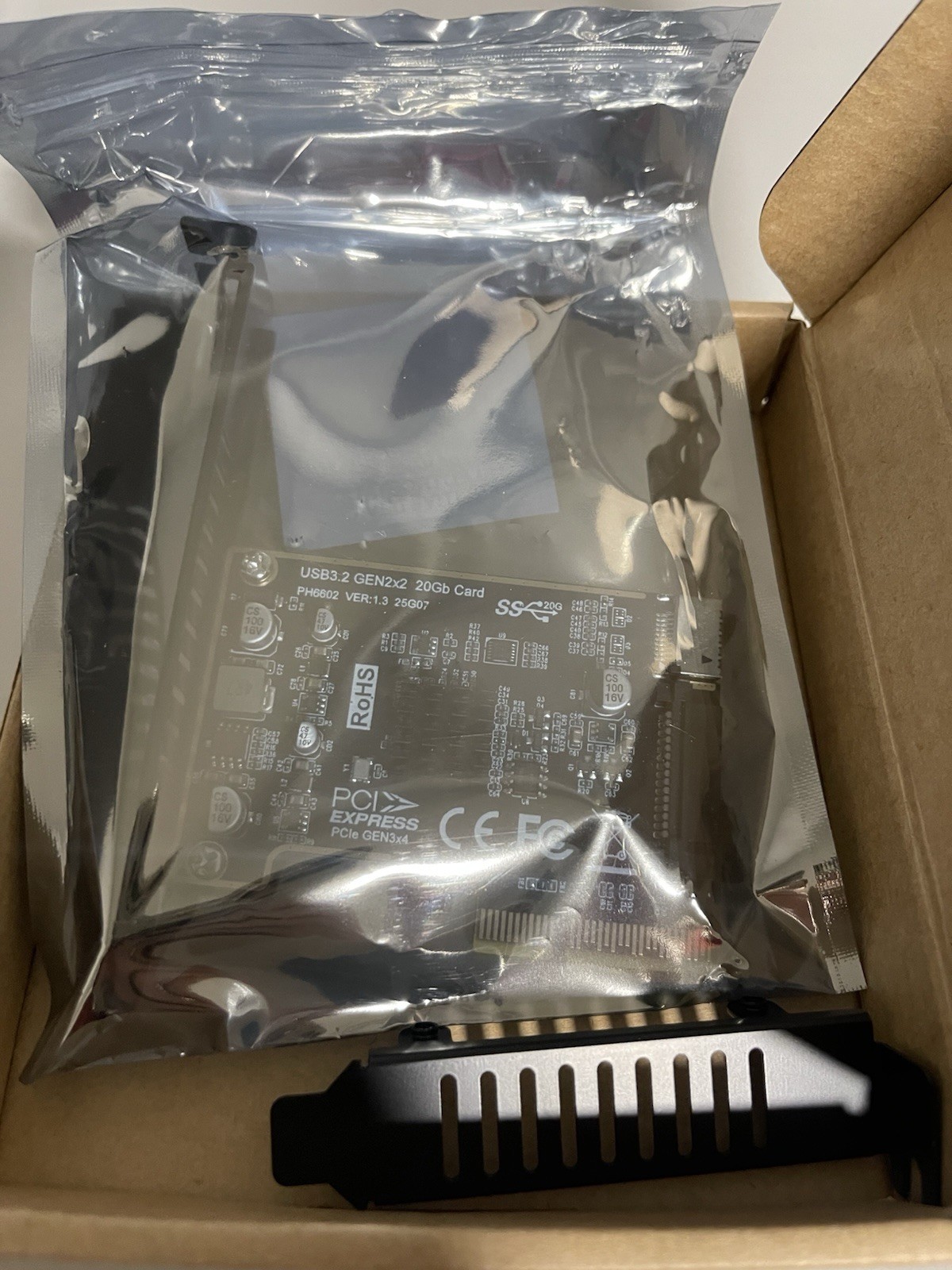 PCIe to 20Pin + Type-E Internal Card, PCI-e x1 to (19+1) Pin USB 3.0 Socket