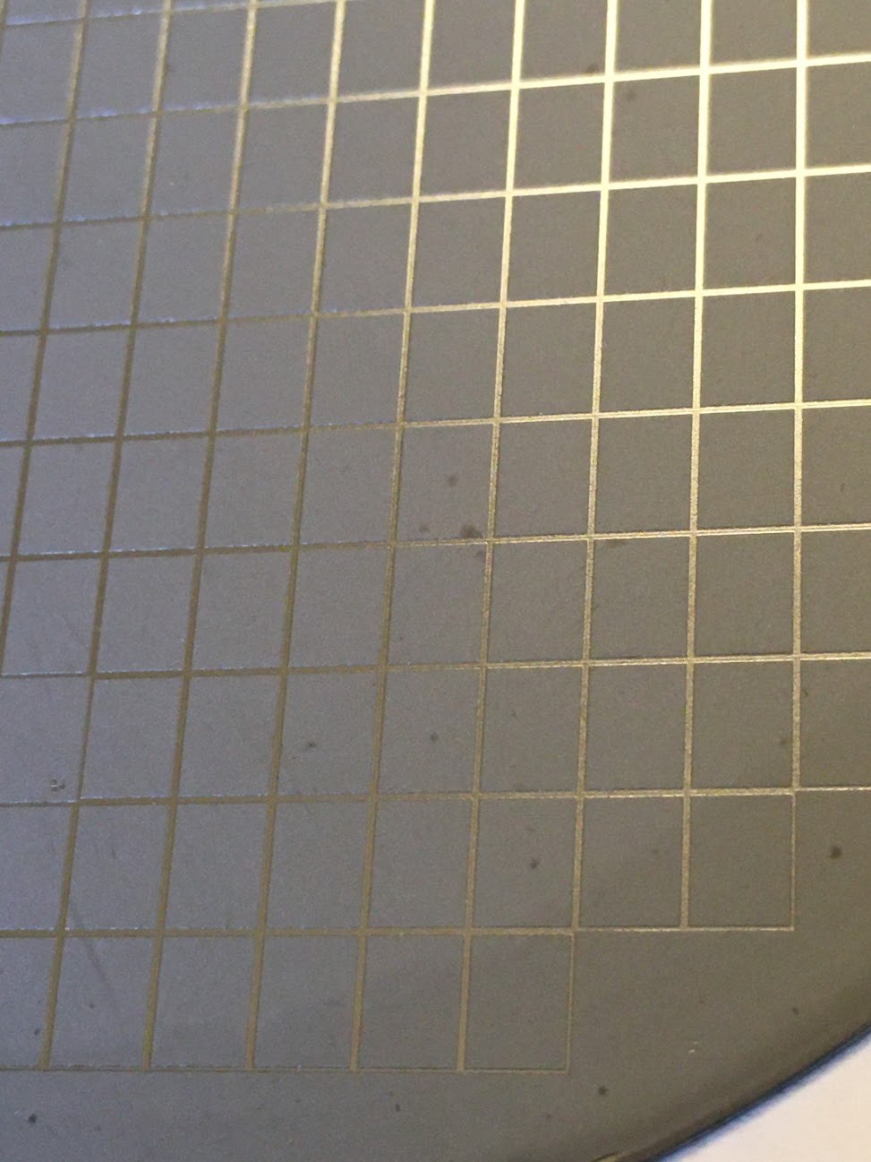 4″ Silver ? Unknown Silicon Wafer 1980s Extremely Rare Silver Wafer Vintage CPU