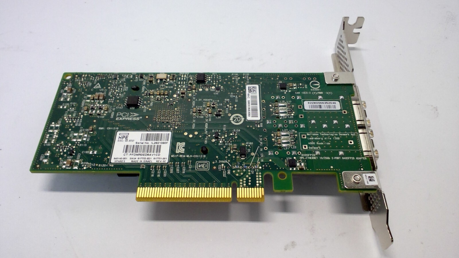 HPE 10/25gb Ethernet Dual Port 640sfp28 PCIe X8 Adapter – 840140-001