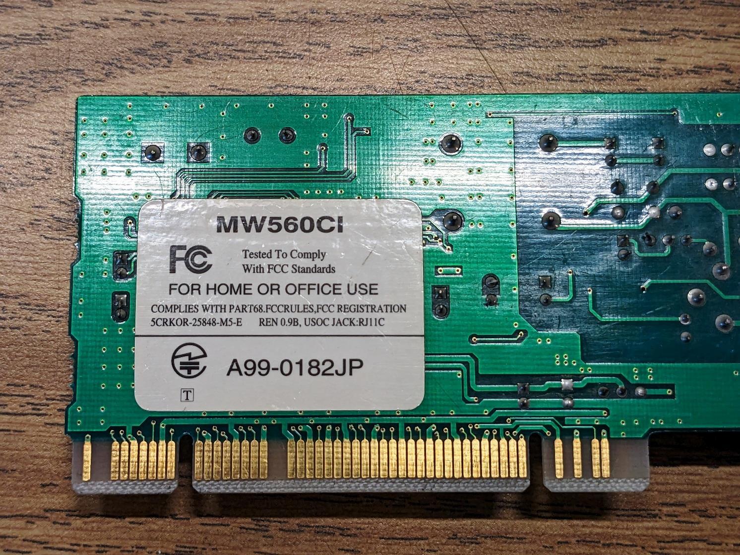 Lot of 11 – Misc. Brands FAX Modem Internal PCI – MW560CI, 1303 (see pictures)