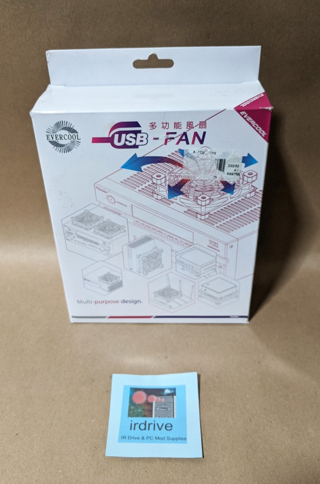 Evercool 140mm USB Powered NUC, Router, Amplifier, Console 2-Speed Cooling Fan