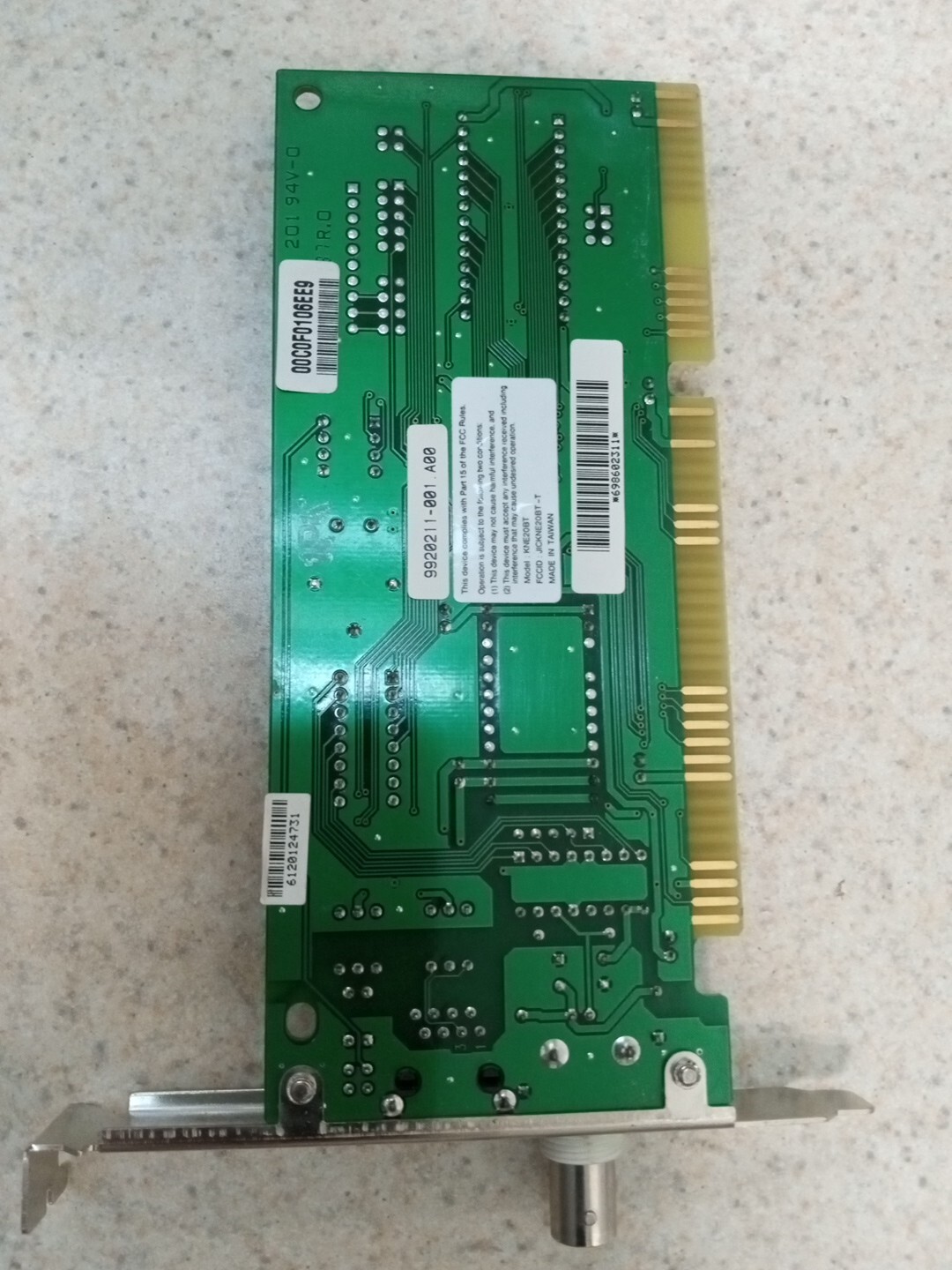 Kingston KNE20BT KNE20BT 10Base-T 16-Bit ISA Ethernet Card With Coax Connection