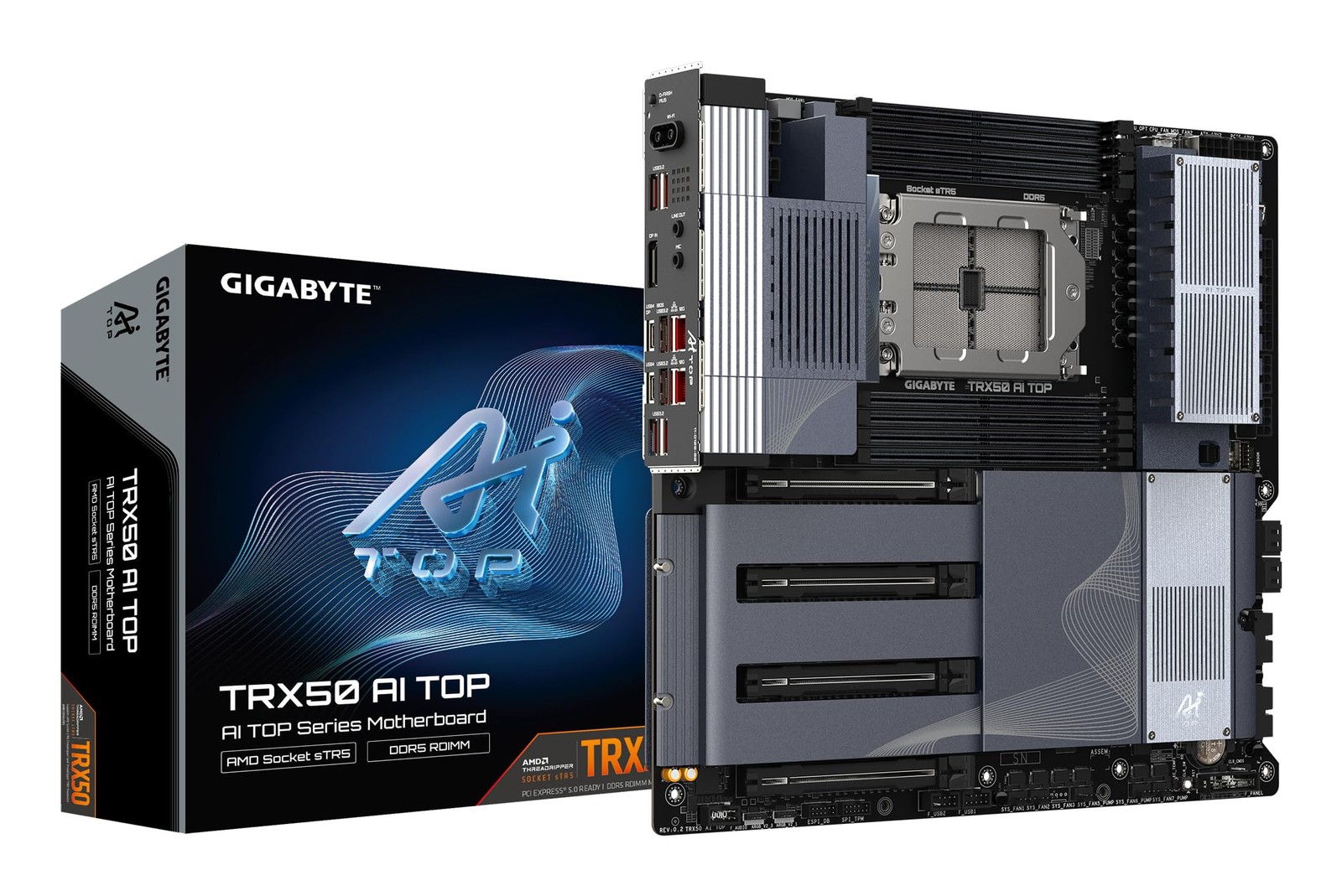 GIGABYTE TRX50 AI TOP-2B AMD Socket sTR5 support AMD Ryzen Threadripper PRO