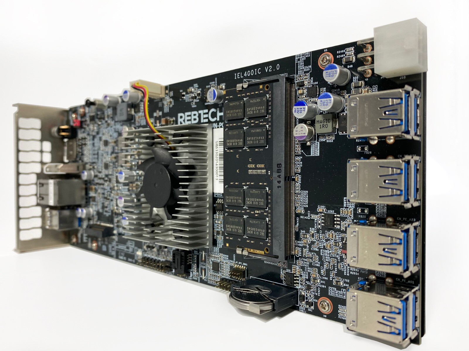 REBTECH VER 3.0 INTEL J6412 8 GPU AI + ML + Deep Learning Node