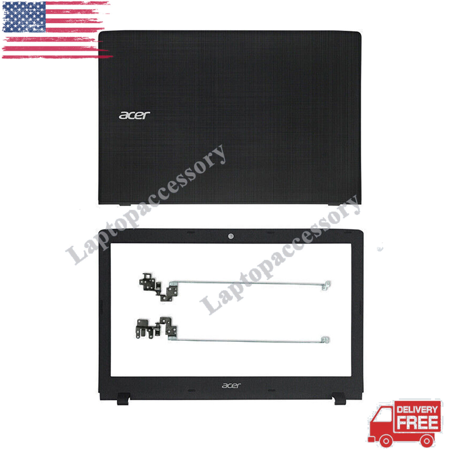 60.GDZN7.001 Top Back Cover+ Bezel+ Hinges For Acer E5-523 E5-553 E5-575 E5-576