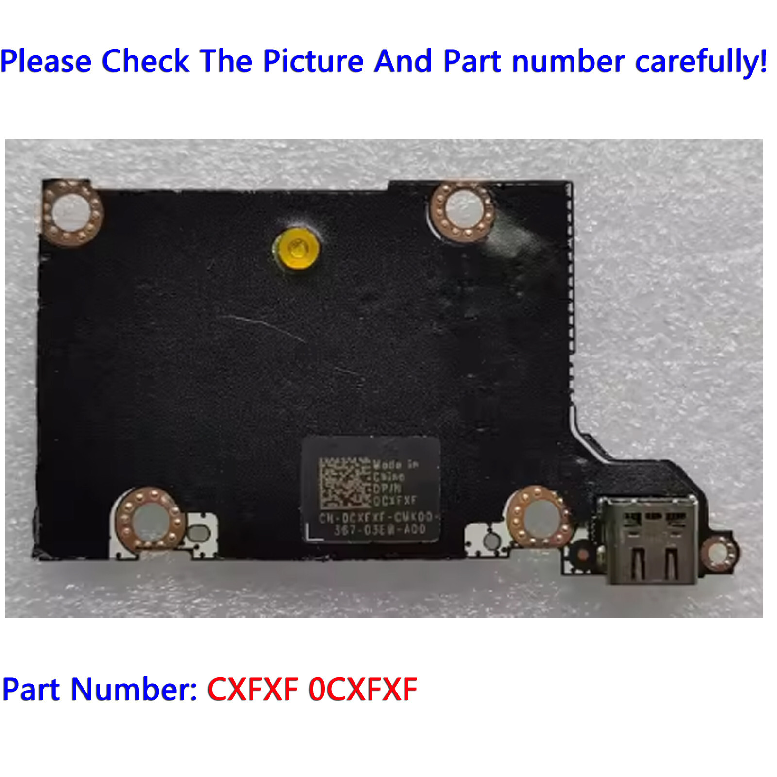 CXFXF 0CXFXF Used For Dell XPS 13 9315 USB Board TYPE-C Board IO Board Module